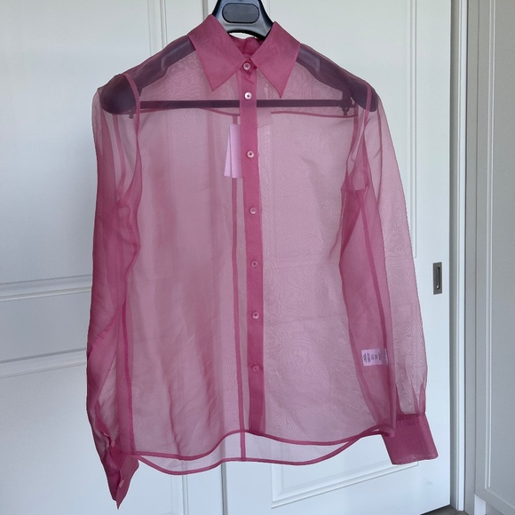 Helmut Lang Organza Shirt...NWT - Picture 4 of 11